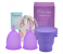 Set of 1 Small and 1 Large Reusable Menstrual Cup for Women - Purple 1 in UAE