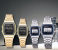CS3412 4 Piece Vintage Smart Analog Digital Square Watch of Couple Pairs 1 in KSA