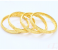 Set of 4 Pieces Large Sized Bangles for Women - Gold 2 in UAE