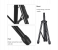 Folding Stool Stand Chair Seat With Comfortable Padded Seat - Black 3 in UAE