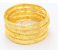Set of 4 Pieces Medium Sized Bangles for Women - Gold 1 in UAE