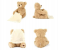 Peek a Boo Teddy Bear Play Hide And Seek Lovely Cartoon Stuffed Kids Birthday Gift Cute Music Bear Plush Toy - Beige 5 in OMAN