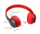 P47 Wireless Bluetooth Foldable Headset with Microphone - Red 2 in UAE