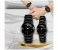 197 Max Black Chain Strap Couple Analog Watch - Black 1 in KSA