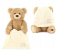 Peek a Boo Teddy Bear Play Hide And Seek Lovely Cartoon Stuffed Kids Birthday Gift Cute Music Bear Plush Toy - Beige 3 in OMAN