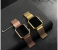 Large Dial Rectangular Digital Fashion Stainless Steel Led Electronic Luxury - Rose Gold 3 in UAE