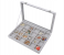 Multi-Functional 24 Grid Jewelry Organizer with Lid and Lock - White 1 in OMAN