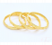 Set of 4 Pieces Small Sized Bangles for Women - Gold 2 in UAE