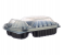 Hotpack HSMBBMW3 5 Pieces Black Base Container with 3 Compartment and Lid 4 in UAE