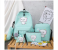 Generic 5 Pieces Female Color Matching Backpack Schoolbag - Green 1 in UAE