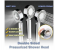 Generic Handheld Double Side Shower Head High Pressure Showerhead With Double Sided Spray and Free Filling Design - Silver 2 in UAE