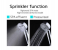 Generic Handheld Double Side Shower Head High Pressure Showerhead With Double Sided Spray and Free Filling Design - Silver 7 in UAE