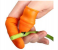 Thumb Knife 2 Finger Cutter Kitchen Knife Set for Kitchen use Home appliances Kitchen Garlic Peeler for Kitchen Finger Thumb Cutter - Orange 2 in UAE