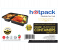 Hotpack HSMBBMC2C 5 Pieces Container Black Base with 2 Compartment Lid 2 in UAE