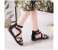 EU 39 Sized Club Factory Sandal for Women - Black 6 in UAE