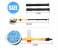 Auto Car Extendable Rotating Wash Brush High Pressure Vehicle Care Washing Sponge Cleaner Cleaning Tool with Hose - Yellow and White 5 in UAE