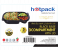 Hotpack HSMBBMW3 5 Pieces Black Base Container with 3 Compartment and Lid 2 in UAE