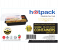 Hotpack HSMBBMC3C 5 Pieces Container Black Base with 3 Compartment Lid 5 in UAE