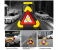 Portable Flashing Car Solar LED Light Triangle Warning Emergency Light Camping Hiking Fishing Lamp COB USB Charging Torch Light - Black and Yellow 3 in OMAN