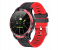 V20 Bluetooth Call Fitness Tracker Heart Rate Monitoring Music Control Smart Watch - Black and Red 6 in UAE