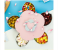 5 Grid Flower Shape Candy Snack Dried Fruits Storage Box with Phone Mount Stand - Pink and Blue 2 in OMAN