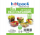Hotpack HSMDCS8PET 10 Pieces 8oz Deli PET Container Square with Lid 2 in UAE