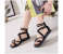 EU 38 Sized Club Factory Sandal for Women - Black 4 in UAE