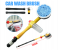 Auto Car Extendable Rotating Wash Brush High Pressure Vehicle Care Washing Sponge Cleaner Cleaning Tool with Hose - Yellow and White 2 in UAE