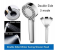 Generic Handheld Double Side Shower Head High Pressure Showerhead With Double Sided Spray and Free Filling Design - Silver 6 in UAE