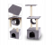 36 Inch Cat Trees and Towers with Scratching Posts Play House for Kitten - Grey 2 in UAE