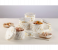 4 Piece Marble Look Dry Fruit Container With Tray Holder - White 1 in KSA