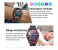 V20 Bluetooth Call Fitness Tracker Heart Rate Monitoring Music Control Smart Watch - Black and Red 3 in UAE