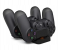Double Handle Wireless Chargers Dual USB Charging Dock Stand For Playstation 4 PS4 - Black 3 in OMAN