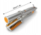 Instyler 2 in 1 Hair Straightener Curler Automatic Roller Ceramic Coating Wand Rotating Hot Iron Straight Comb for All Types of Hair with 360° Swivel Cord - Silver 2 in UAE