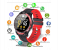 V20 Bluetooth Call Fitness Tracker Heart Rate Monitoring Music Control Smart Watch - Black and Red 1 in UAE