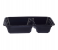 Hotpack HSMBBMC2C 5 Pieces Container Black Base with 2 Compartment Lid 5 in UAE