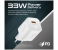 Promate Premium 33Watts Power Delivery Wall Adapter with 22.5W Quick Charge 3.0 EU Port - White 2 in UAE