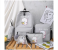Generic 5 Pieces Female Color Matching Backpack Schoolbag - Grey 1 in UAE