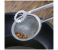 2in1 Stainless Steel Tong and Strainer Frying Kitchen Tools - Silver 5 in UAE