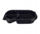 Hotpack HSMBBMW3 5 Pieces Black Base Container with 3 Compartment and Lid 5 in UAE