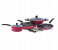 7 Piece Kuk7 High Quality Cook Ware Set - Black And Red 1 in KSA