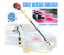 Auto Car Extendable Rotating Wash Brush High Pressure Vehicle Care Washing Sponge Cleaner Cleaning Tool with Hose - Yellow and White 1 in UAE