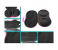 Portable Bra Storage Bag With Net Travel Organiser for Under Garments and Accessories - Rose and Black 2 in OMAN