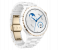 Huawei Watch GT 3 Pro 42mm White Ceramic Case with Gold Bezel and White Ceramic Strap 2 in UAE