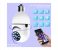 Generic Bulb Lamp Camera 1080P Wifi IP PTZ IR Night Vision Home Security Auto Tracking Video Surveillance Camera - White 4 in OMAN