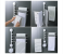 Stainless Steel Wall Mounted Swivel Towel Rack Holder Hanger with 4 Swing Bars - Silver 2 in OMAN