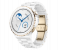 Huawei Watch GT 3 Pro 42mm White Ceramic Case with Gold Bezel and White Ceramic Strap 3 in UAE
