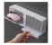 DIY 2 in 1 Adhesive Wall Mounted Soap Dish Drain Box - A 5 in UAE