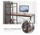 Multipurpose Computer Desk with 4 Tier Shelves for Work Study or Gaming - Brown 3 in OMAN