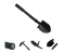 Multi-Functional Military Folding Survival Shovel with Carrying Pouch Gardening Tools - Black 1 in UAE